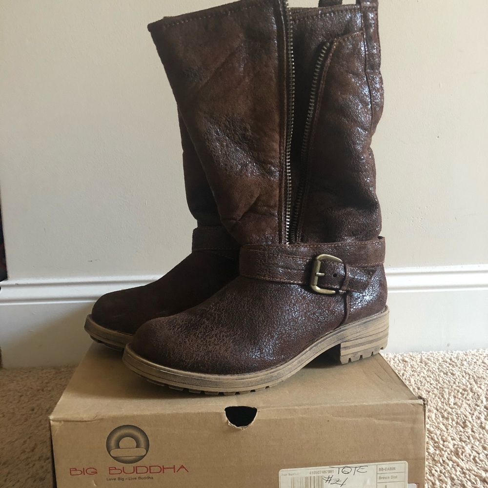 Big budda brown boots